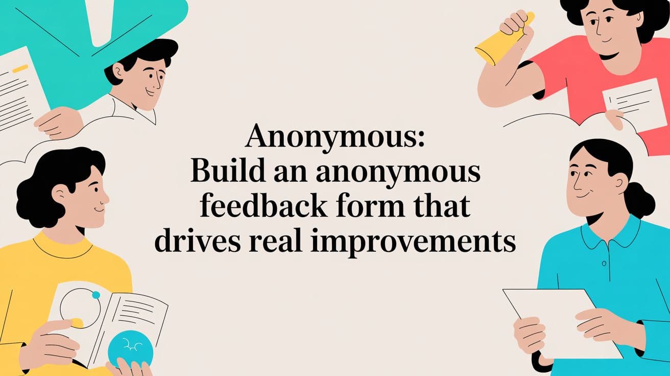 Anonymous: Build an anonymous feedback form that drives real improvements
